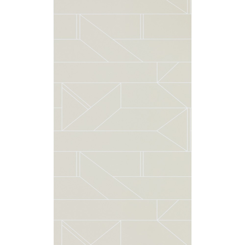 Barbican Geometric Wallpaper 112014 by Scion in Raffia Cream